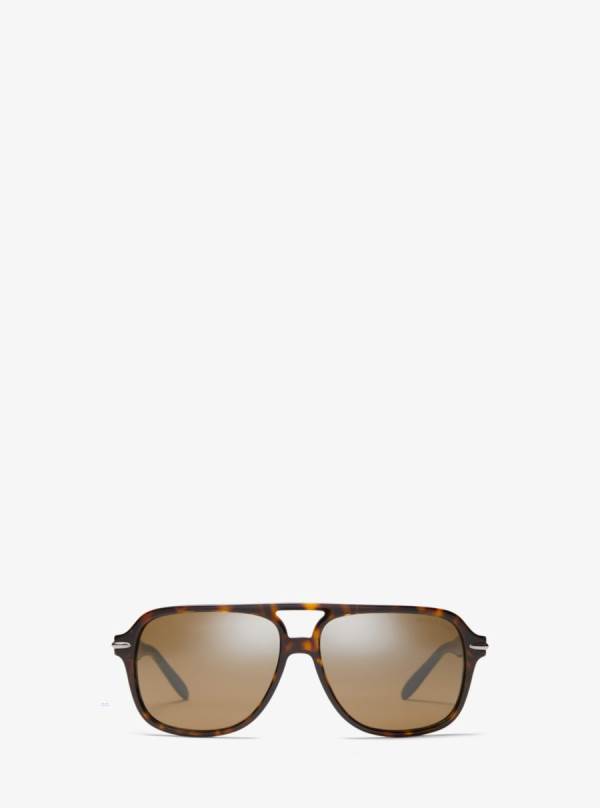 Panske Slnecne Okuliare Michael Kors Liam Leopardie - Doplnky Michael Kors Slevy | LVFUB-8135